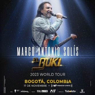 “EL BUKI TOUR 2023” NUEVA GIRA DE MARCO ANTONIO SOLÍS ESTARÁ EN EL MOVISTAR ARENA DE BOGOTÁ  EL  17 DE NOVIEMBRE