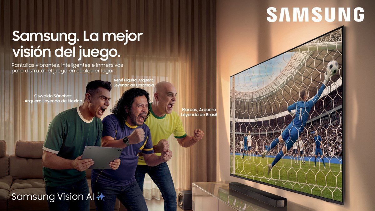 ​​SAMSUNG CONVOCA A RENÉ HIGUITA PARA PRESENTAR “LA MEJOR VISIÓN DEL JUEGO”, SU NUEVA CAMPAÑA EN COLOMBIA