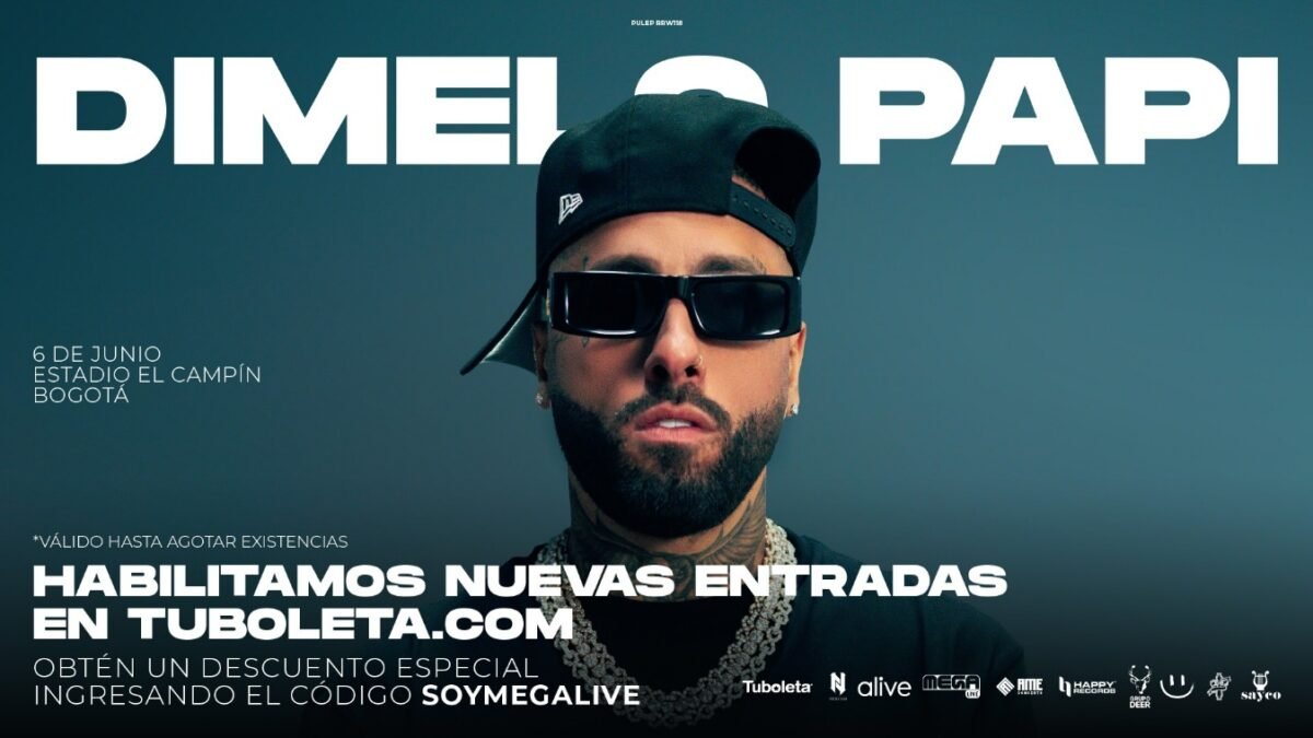NICKY JAM EL 6 DE JUNIO EN EL ESTADIO NEMESIO CAMACHO “EL CAMPÍN”